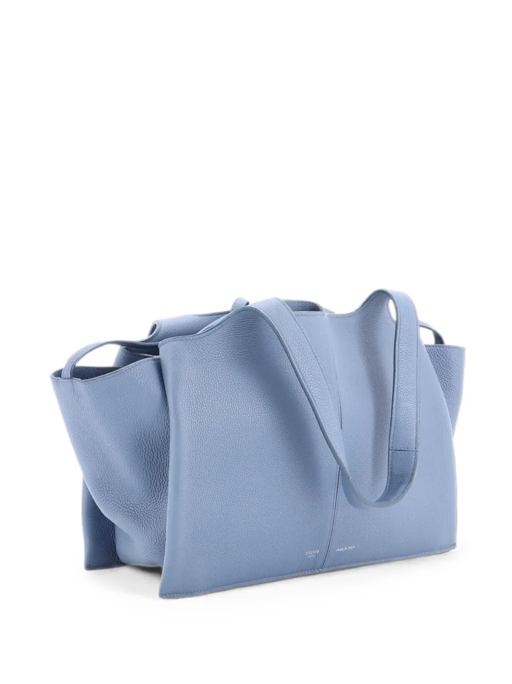 Celine Pre-Owned Tri-Fold Grained Calfskin Small shoulder bag - Blau