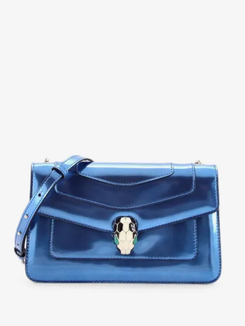 Bvlgari Pre-Owned Serpenti Forever Metallic Leather Small shoulder bag