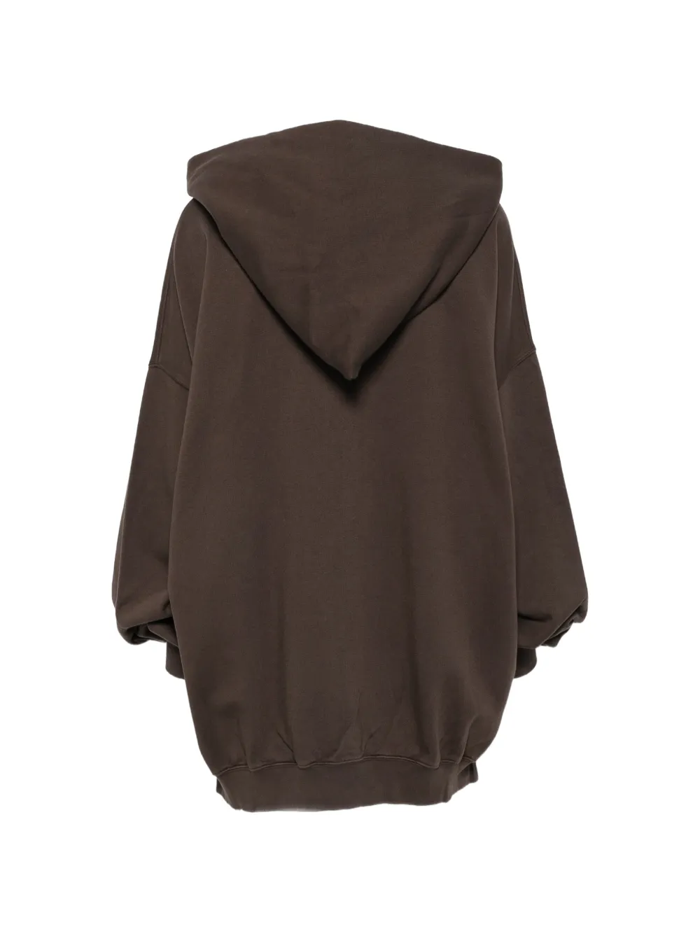 Rick Owens DRKSHDW asymmetric zip-up hoodie Bruin