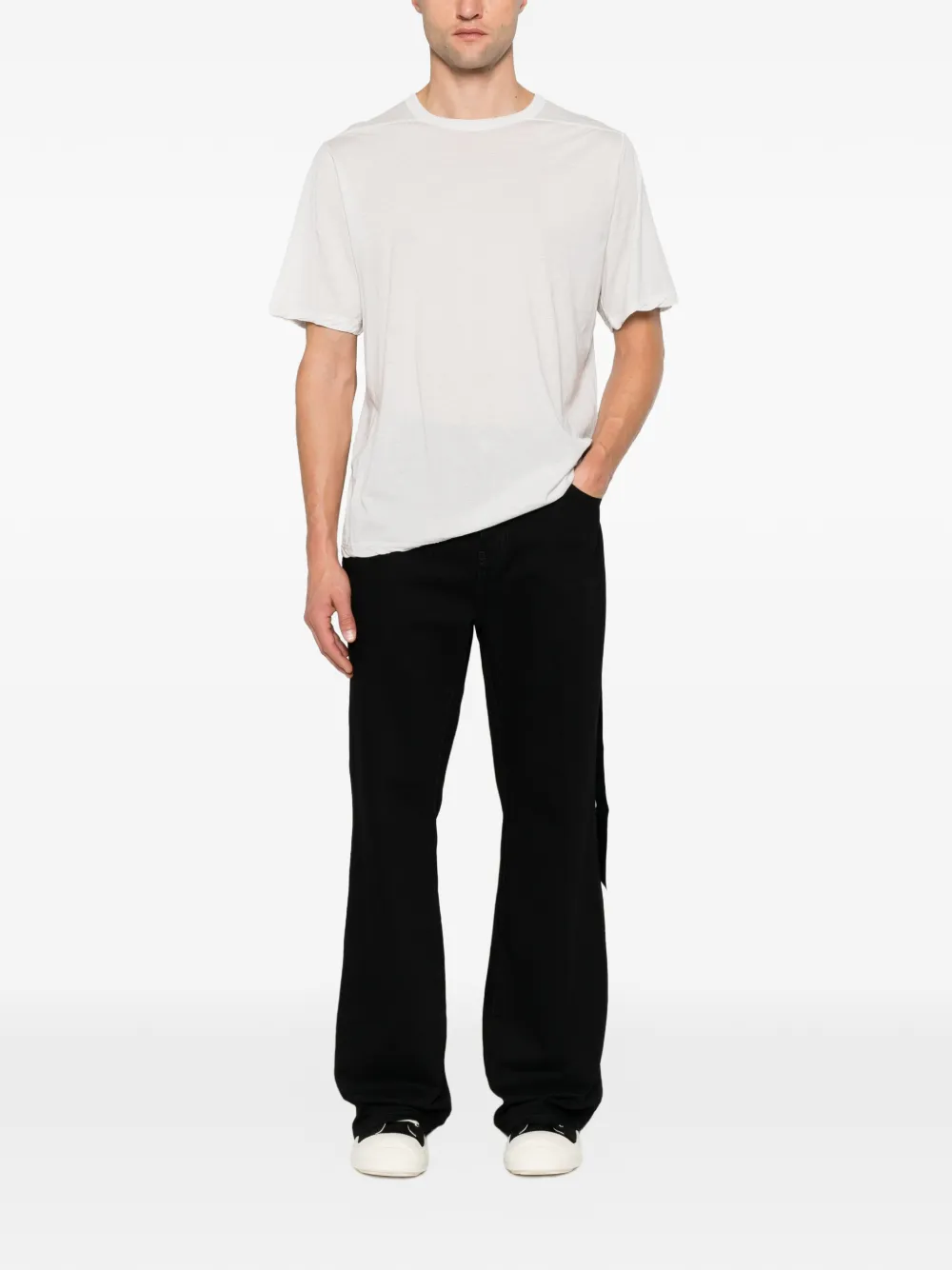 Rick Owens DRKSHDW T-shirt met ronde hals Wit