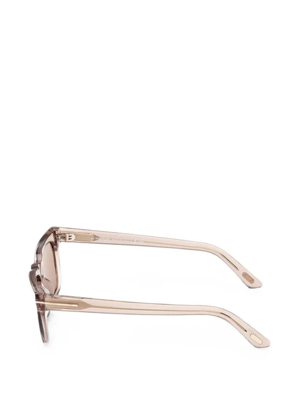 TOM FORD Eyewear Penn 02 zonnebril met rechthoekig montuur Beige