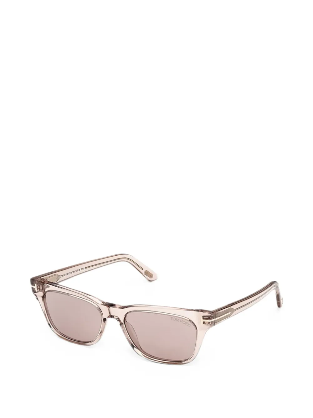 TOM FORD Eyewear Penn 02 zonnebril met rechthoekig montuur Beige