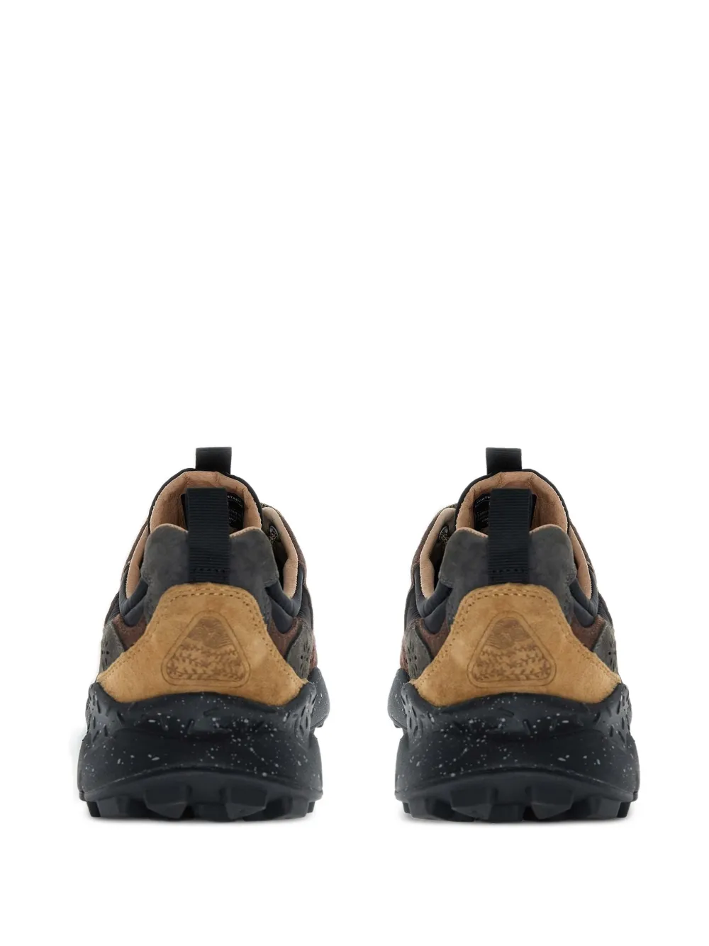 FLOWER MOUNTAIN Yamano 3 panelled sneakers Zwart