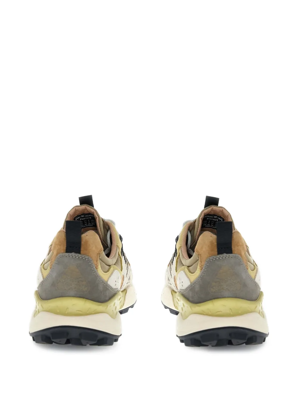 FLOWER MOUNTAIN Yamano 3 panelled sneakers Groen