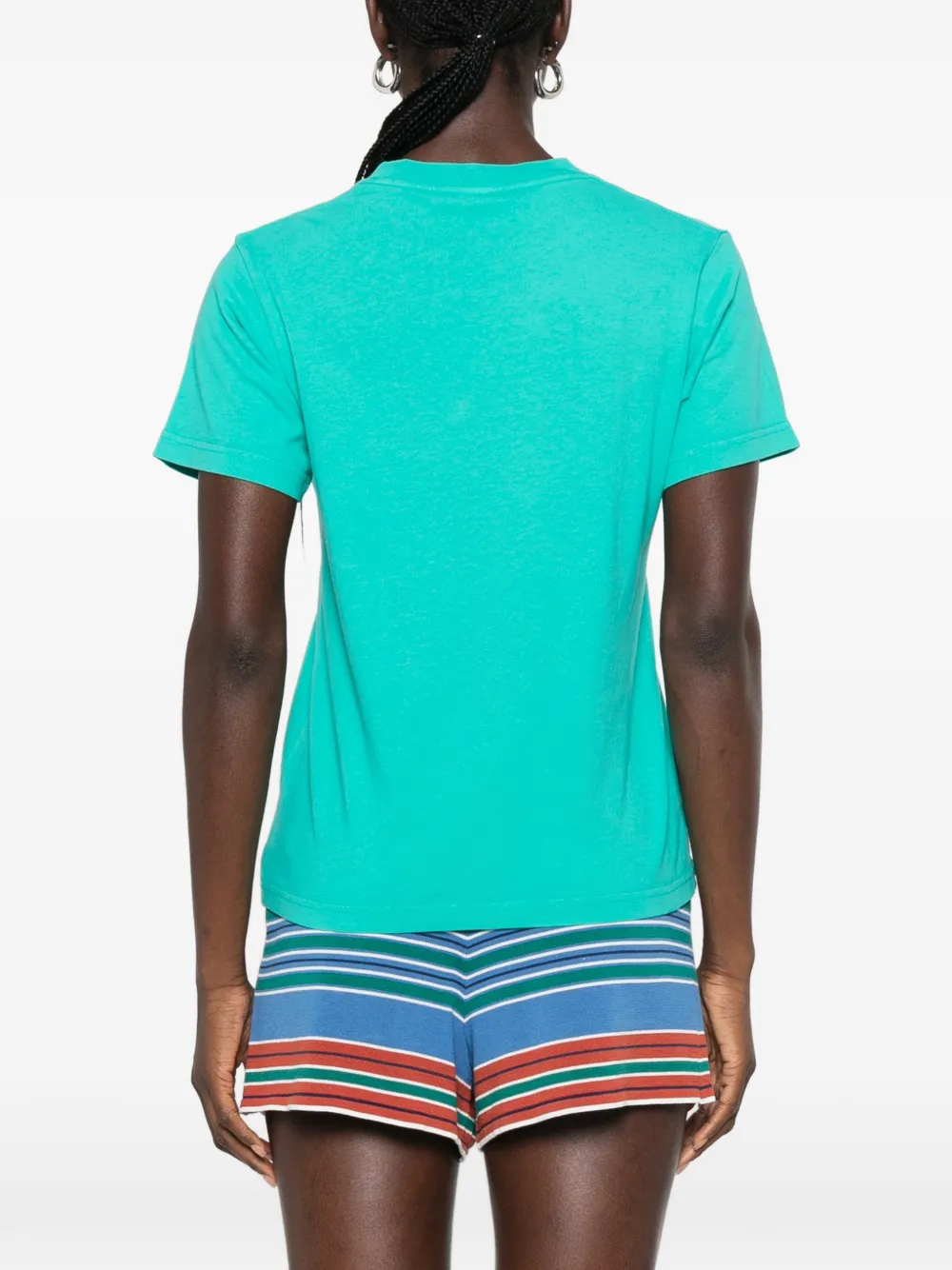 Sporty & Rich Fergus T-shirt met logoprint Groen