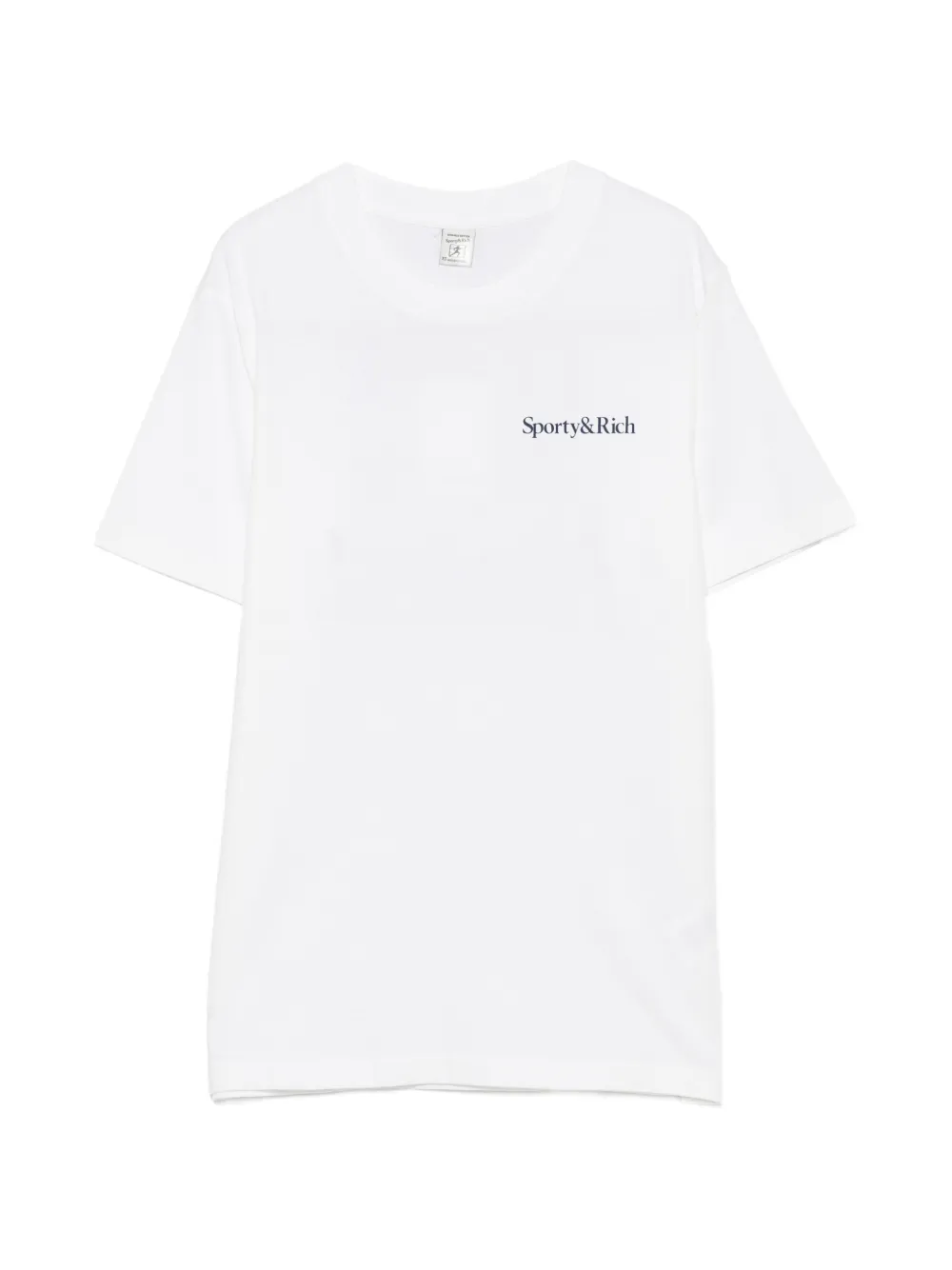 Sporty & Rich Fema logo-print slogan-print T-shirt Wit