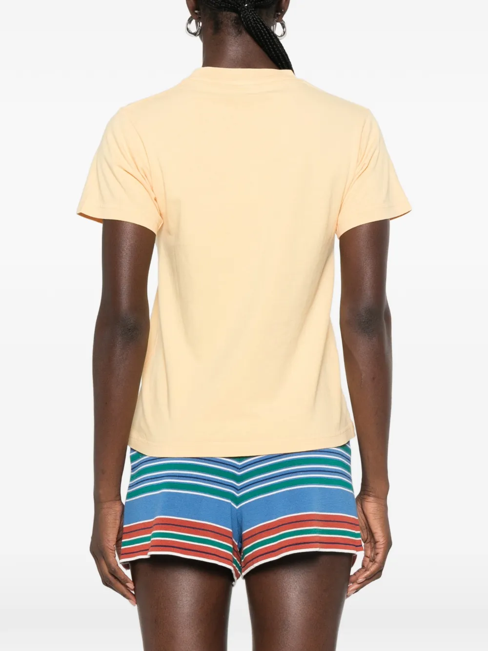 Sporty & Rich Fergus katoenen T-shirt met tekst Geel