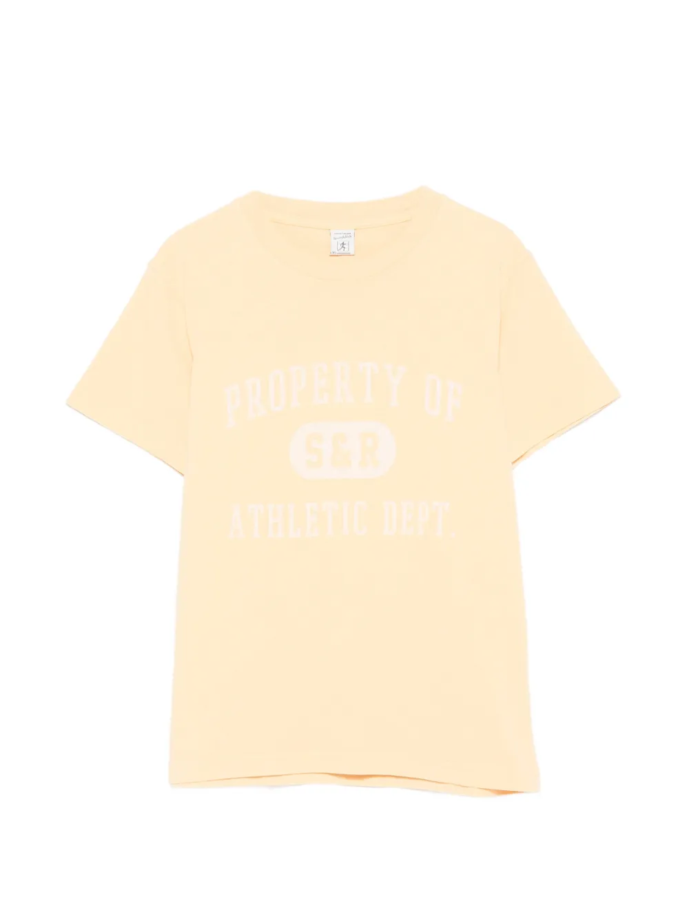 Sporty & Rich Fergus slogan-print cotton T-shirt - Giallo