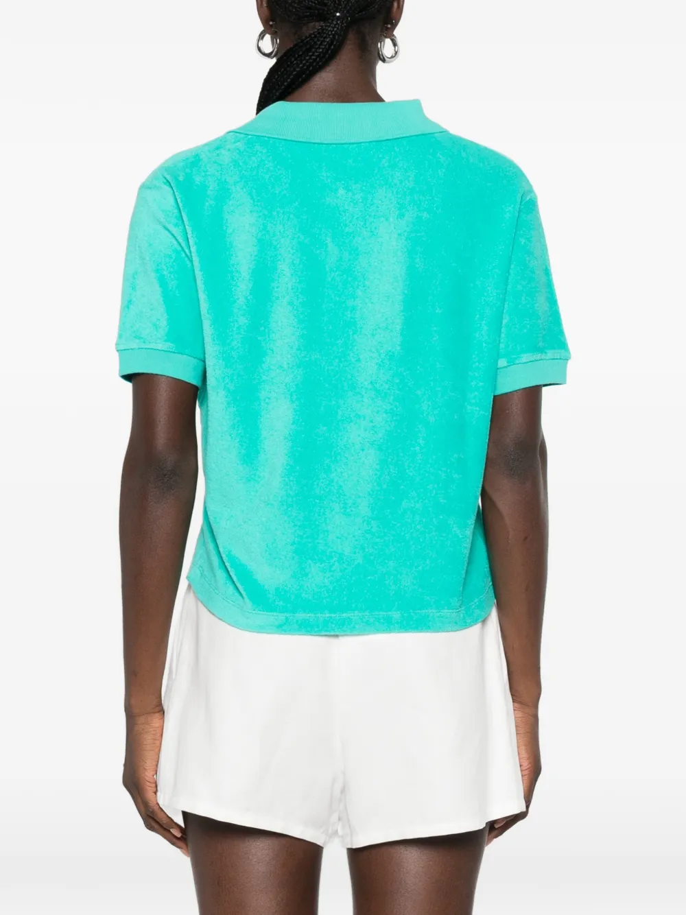 Sporty & Rich April logo-embroidered T-shirt Groen