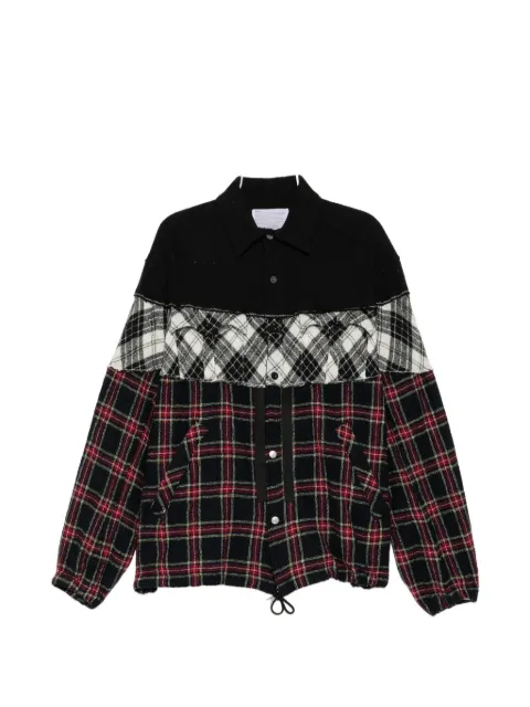 Kolor patchwork shirt jacket