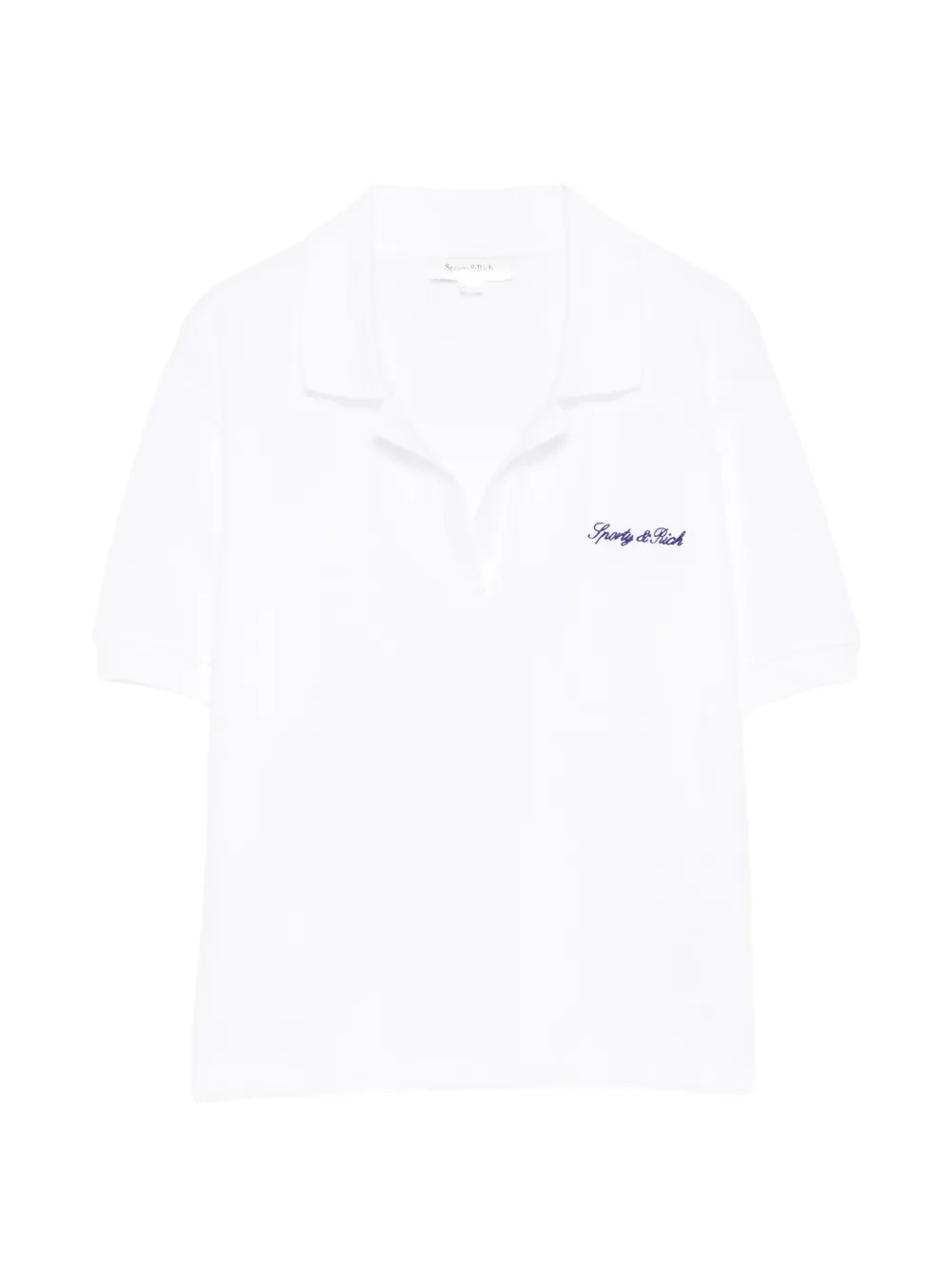 Sporty & Rich T-shirt April con logo - Bianco