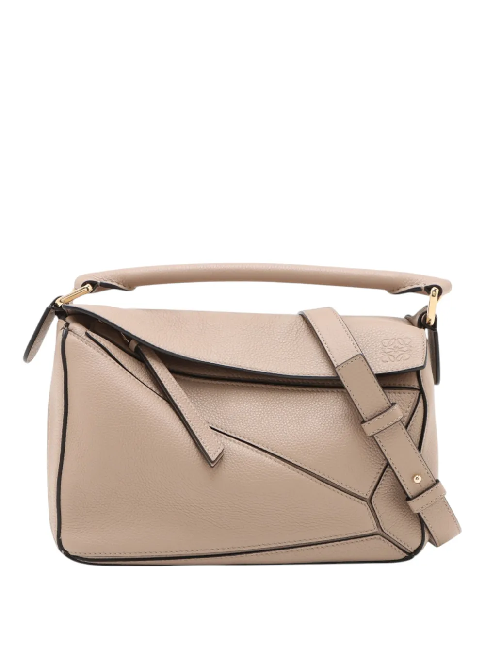 Loewe Pre-Owned 2010-2026 Small Calfskin Puzzle satchel - Nude
