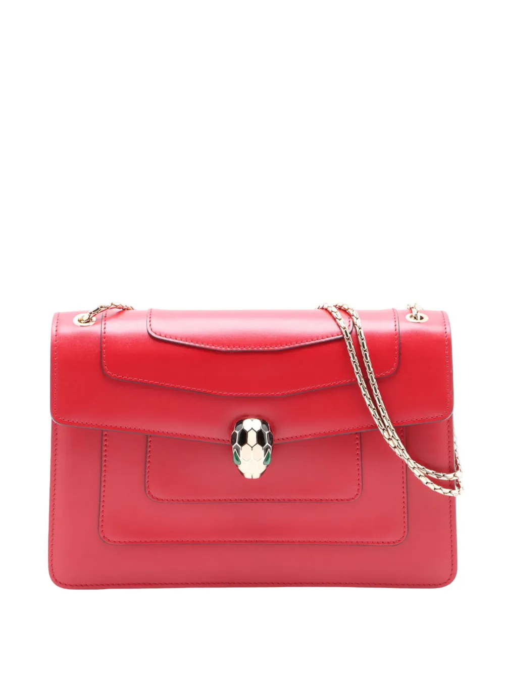 Bvlgari Pre-Owned 2010-2026 Medium Calfskin Serpenti Forever shoulder bag - Rot