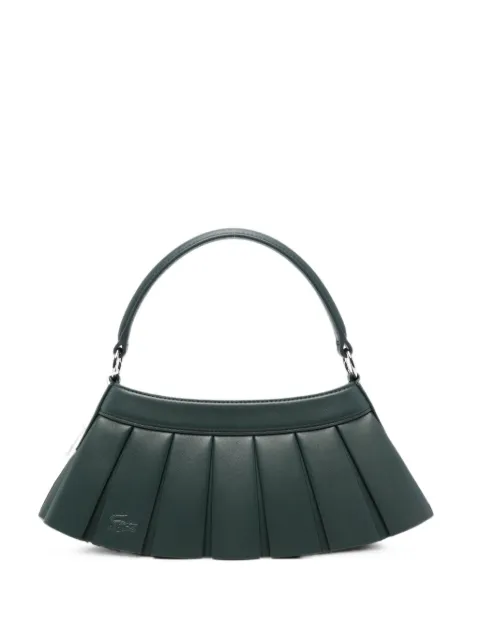 Lacoste pleated logo-embossed tote bag