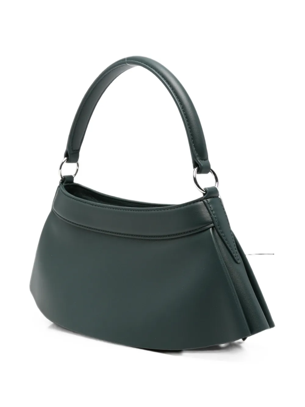 Lacoste H Lenglen geplooide leren shopper Groen