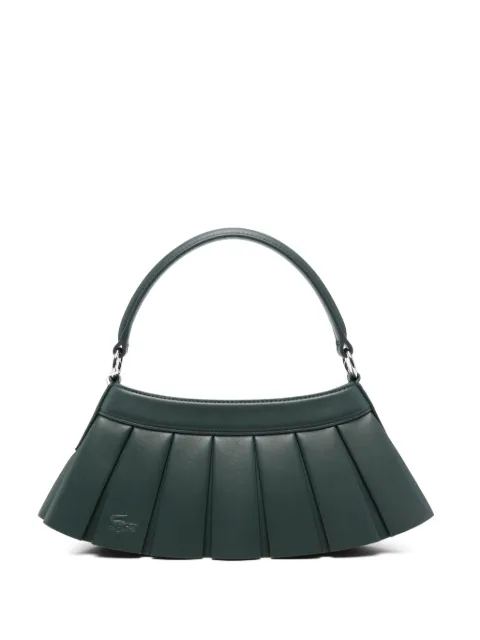 Lacoste pleated logo-embossed tote bag
