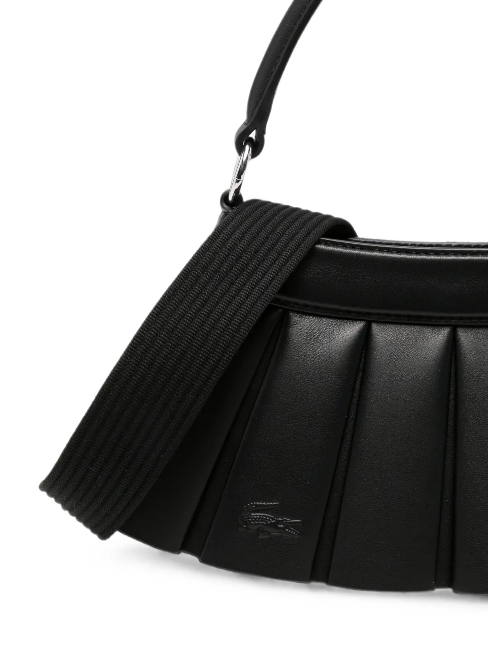 Lacoste Geplooide shopper Zwart
