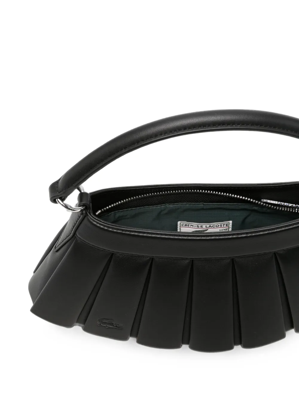Lacoste Geplooide shopper Zwart