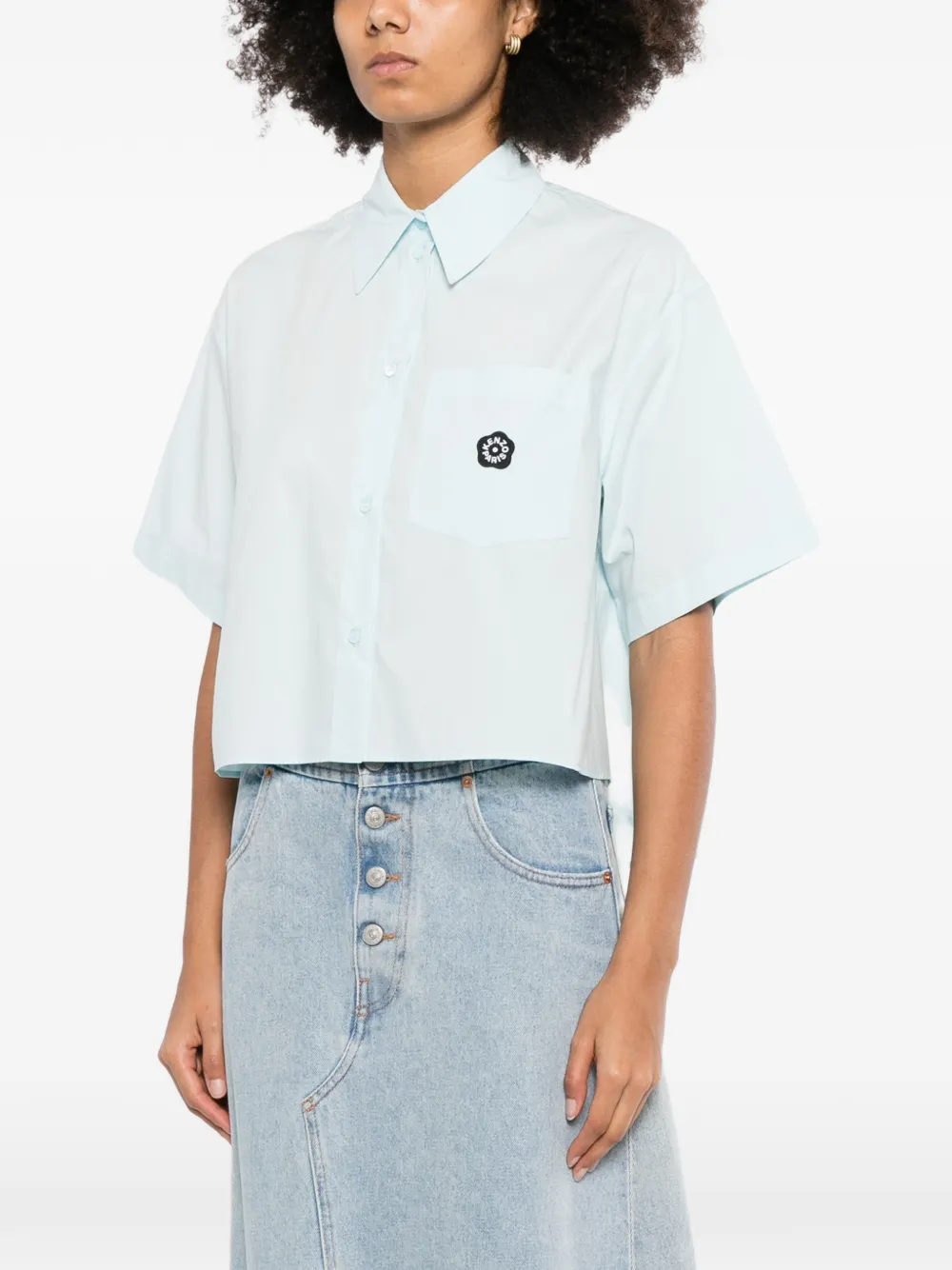 Kenzo Boke Flower blouse Blauw