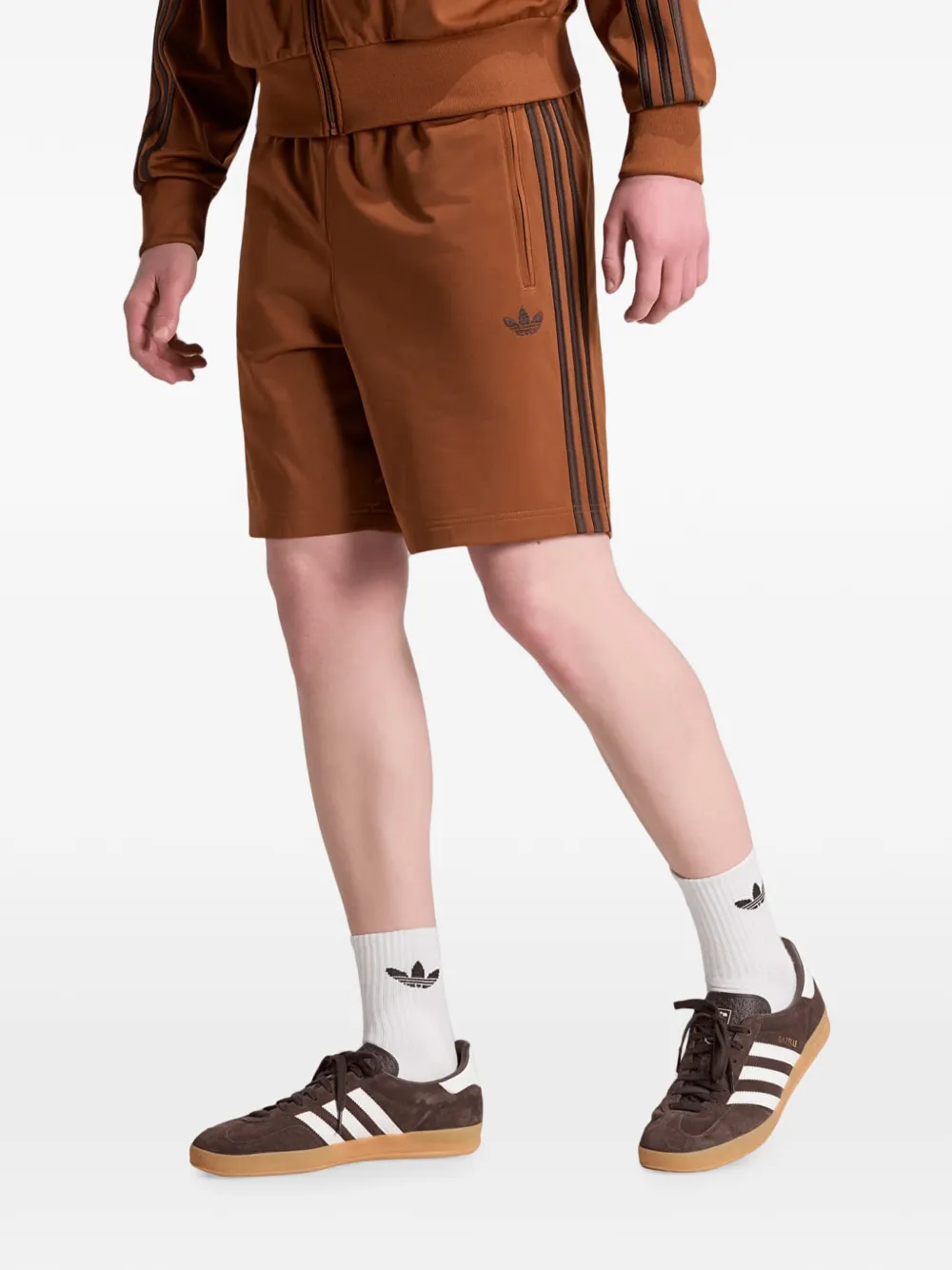adidas Firebird side-stripe shorts Bruin