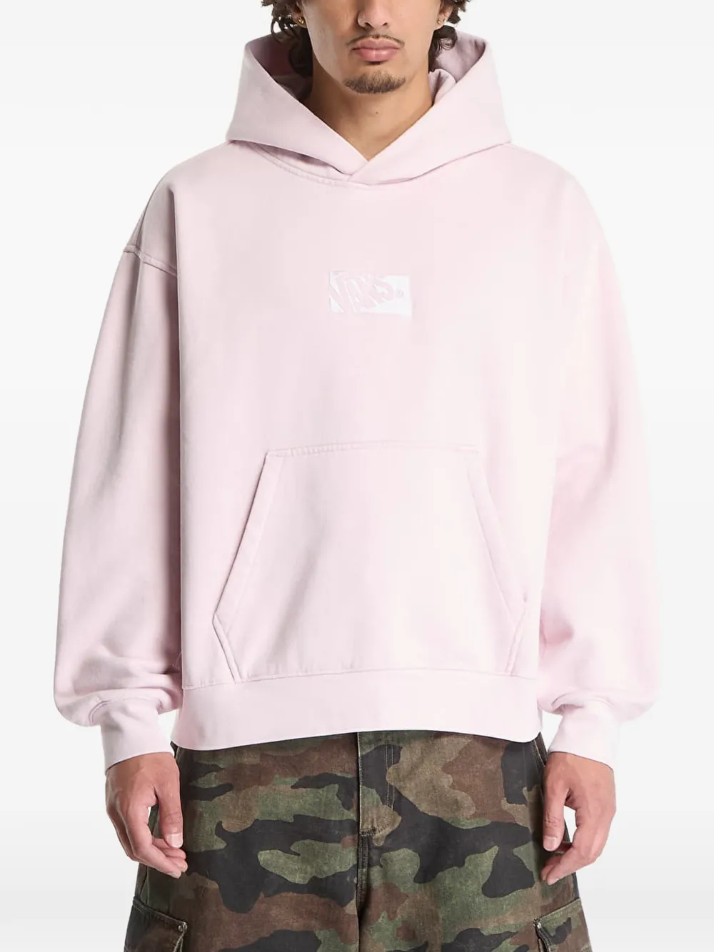 Vans Hoodie met logopatch Roze