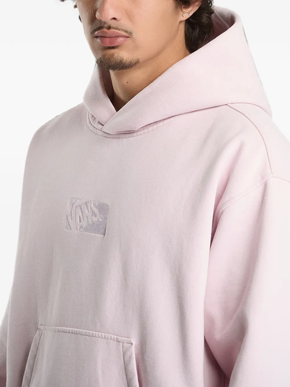 Vans Hoodie met logopatch Roze