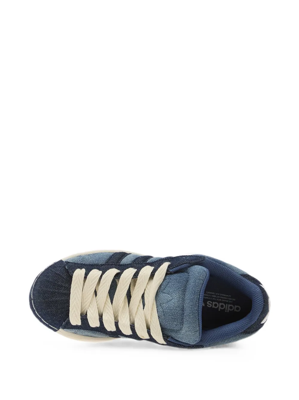 adidas Superstar denim sneakers Blauw
