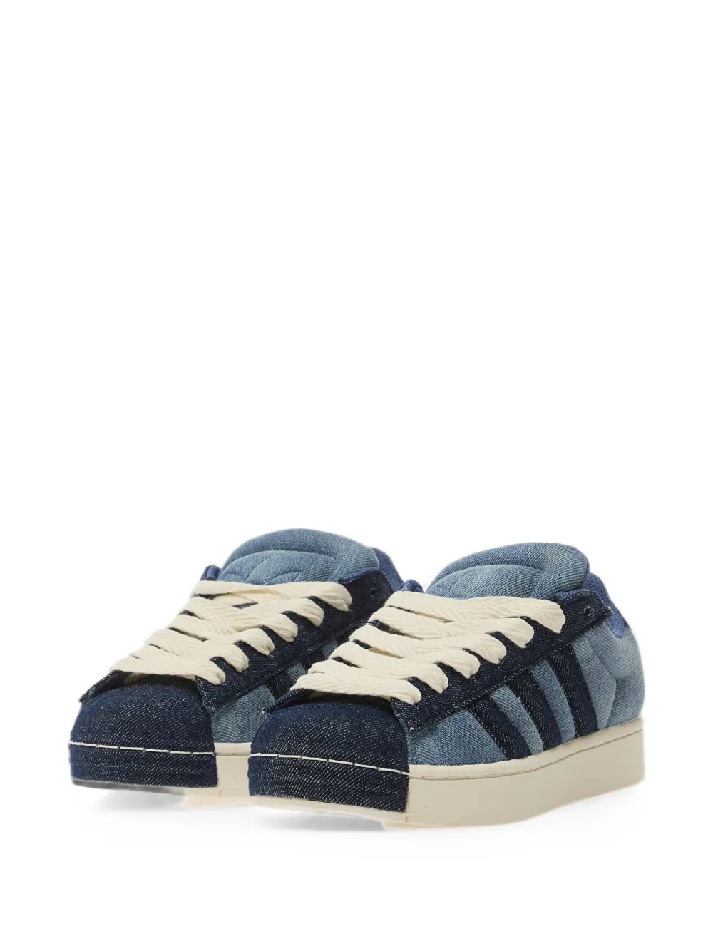 adidas Superstar denim sneakers Blauw