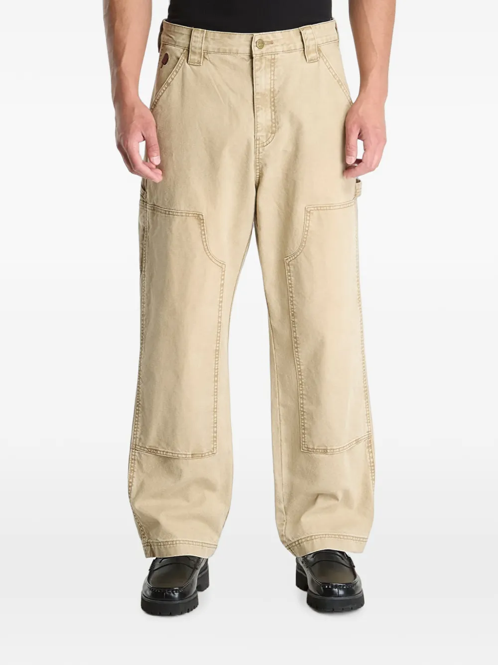 Billionaire Boys Club Ice Cream Cones & Bones ruimvallende jeans Beige
