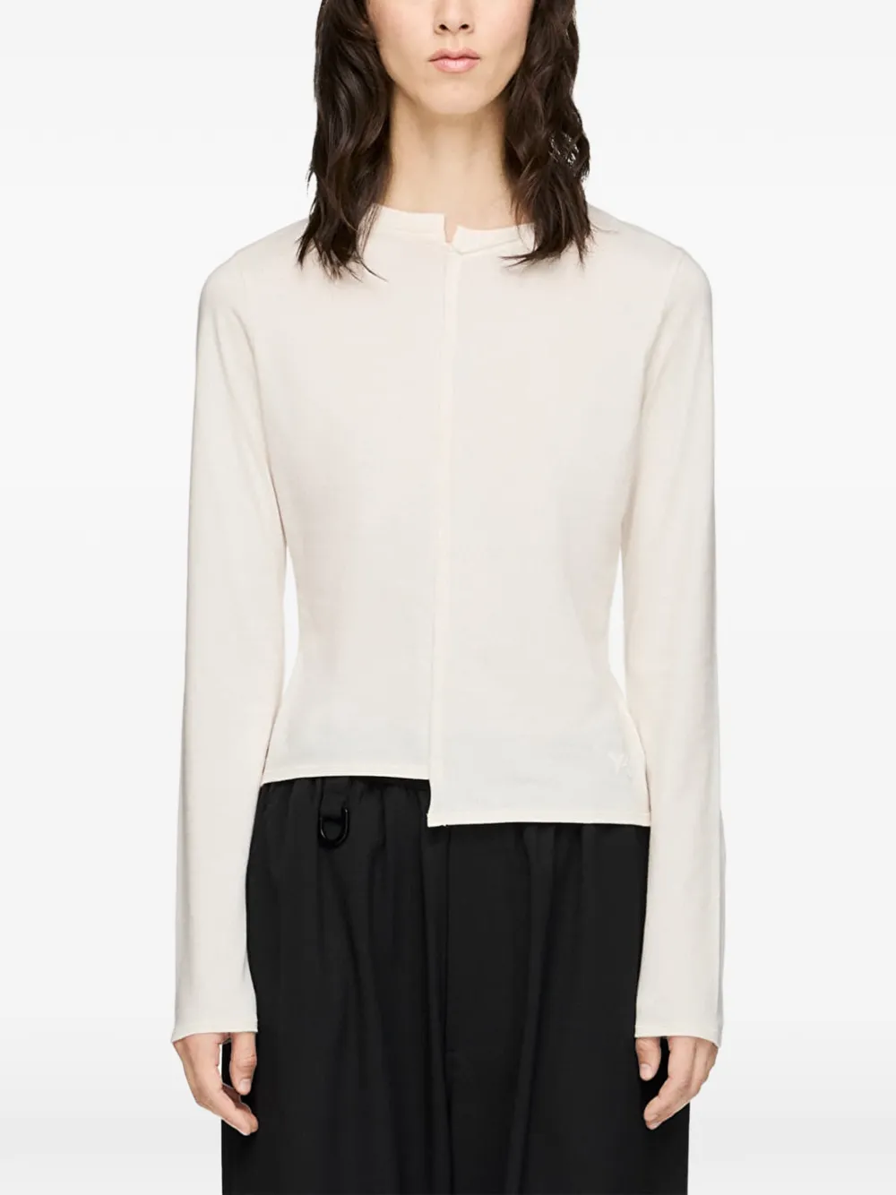 Y-3 fitted long sleeve T-Shirt - Nude