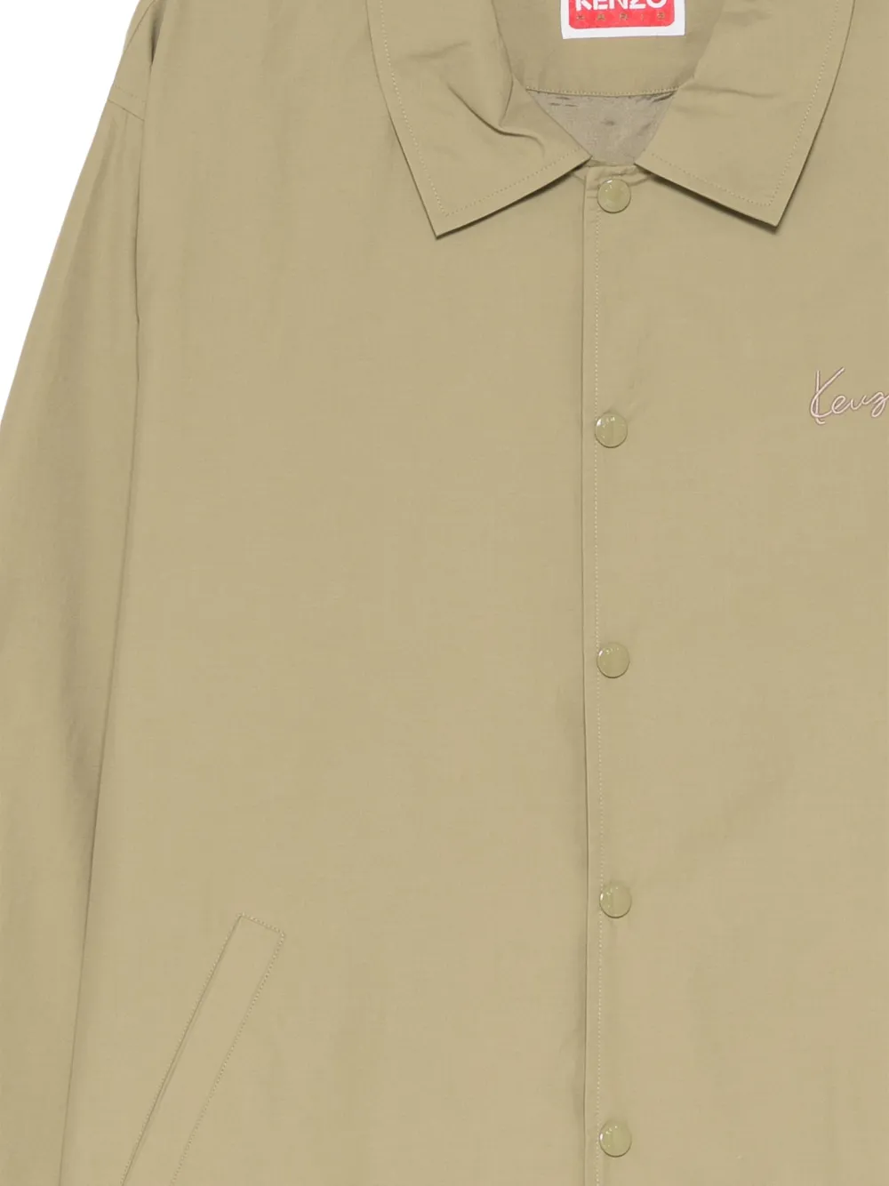 Kenzo Jack met geborduurd logo Groen