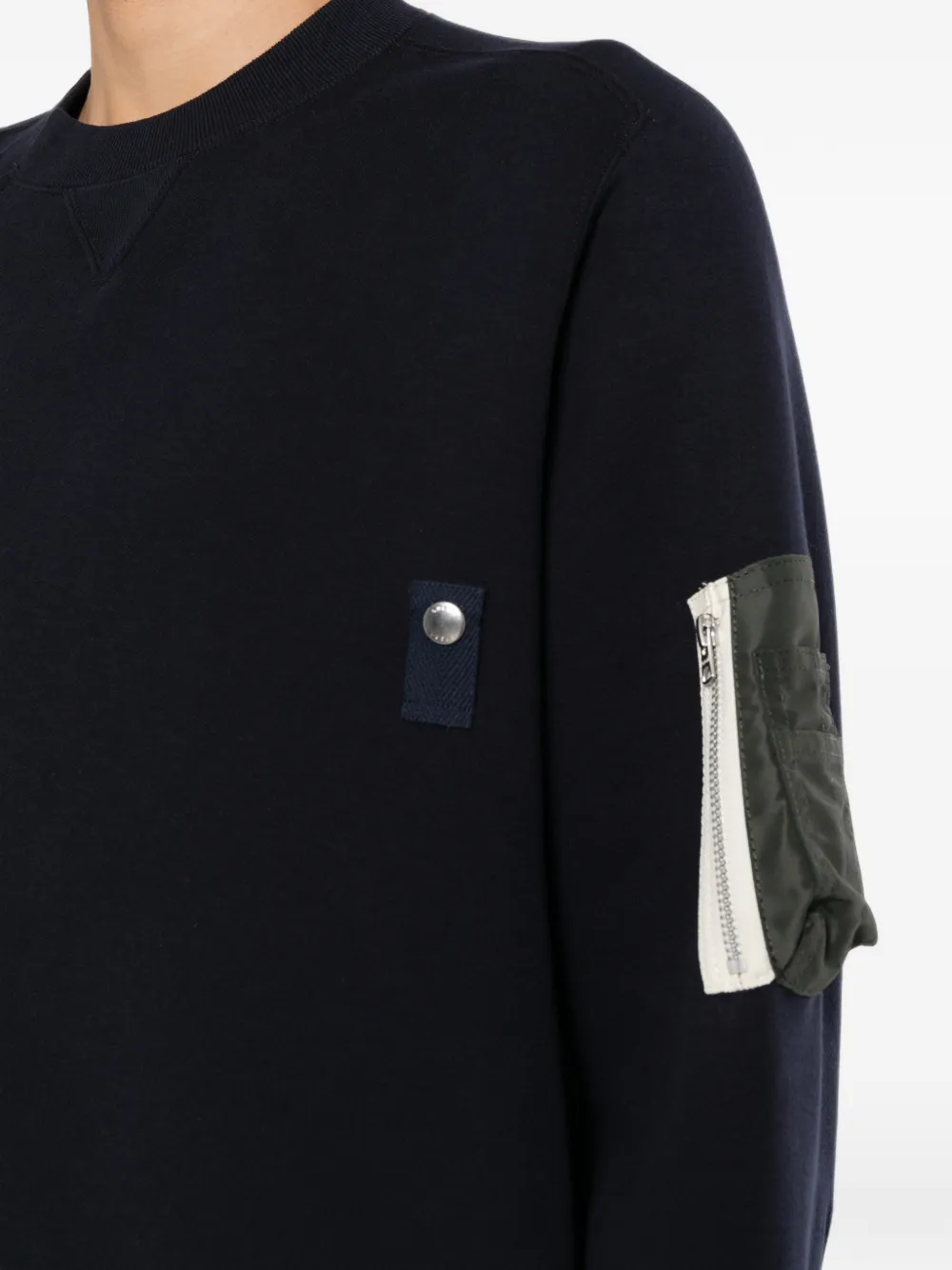 sacai Jack met vlakken Blauw