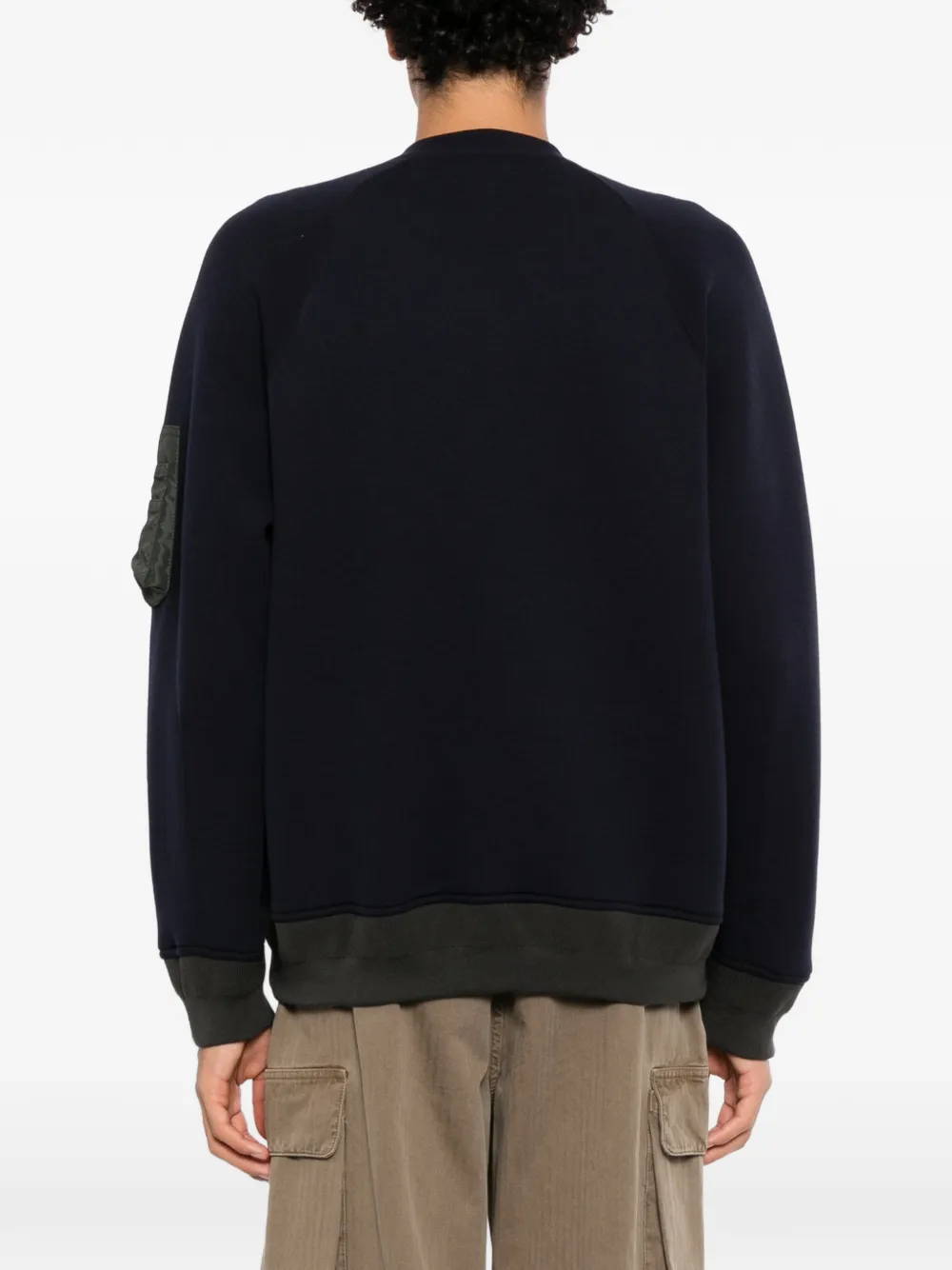 sacai Jack met vlakken Blauw