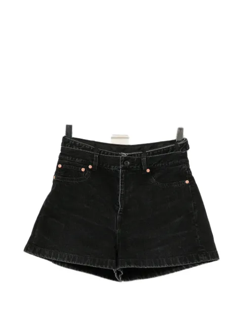 sacai high-waisted denim shorts