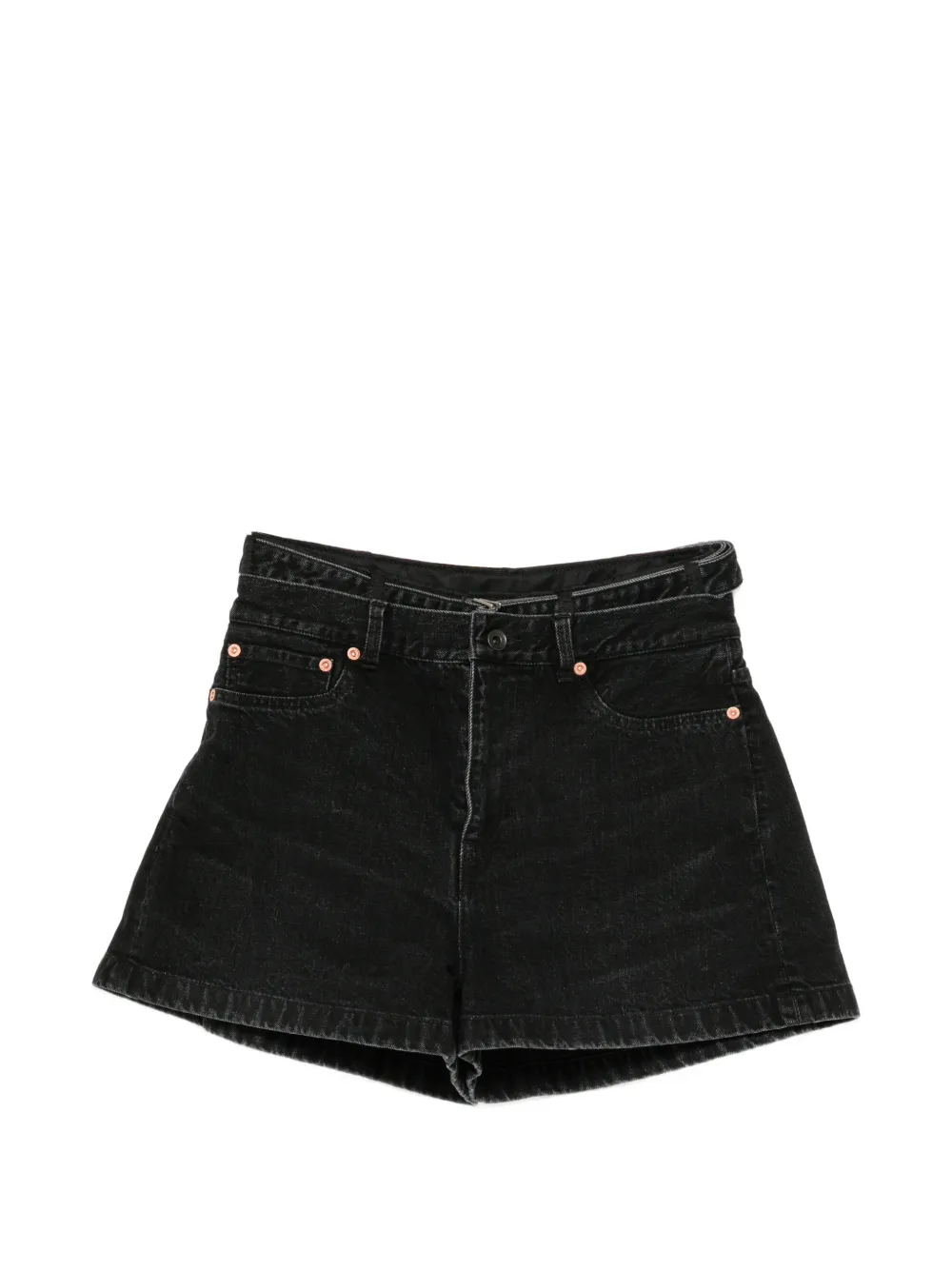 sacai high-waisted denim shorts