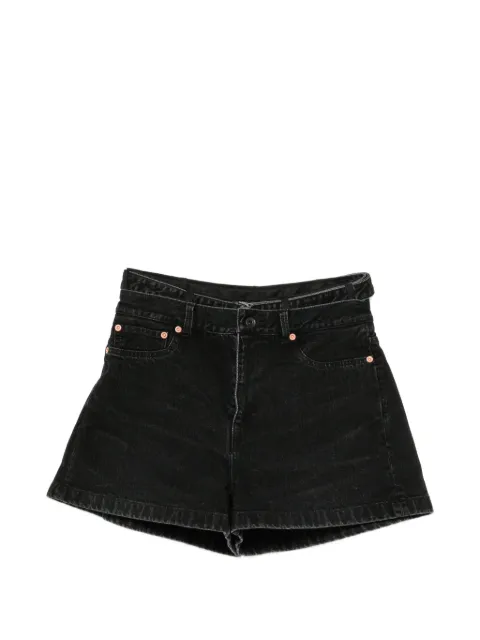 sacai high-waisted denim shorts