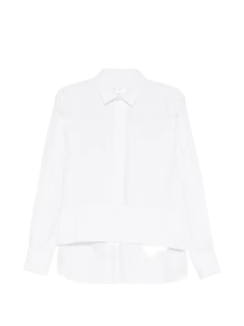 sacai layered-hem shirt