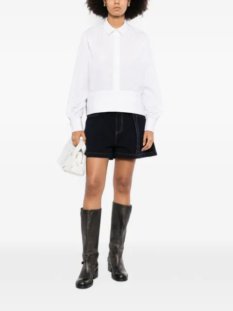 sacai layered-hem shirt