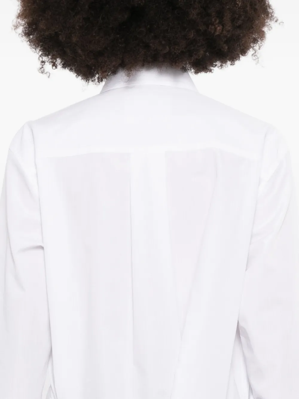sacai Blouse met gelaagde afwerking Wit