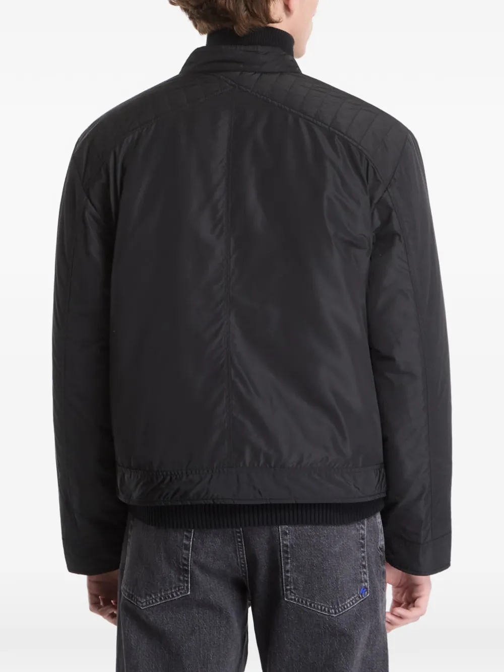 Karl Lagerfeld Jeans Jack met logopatch Zwart