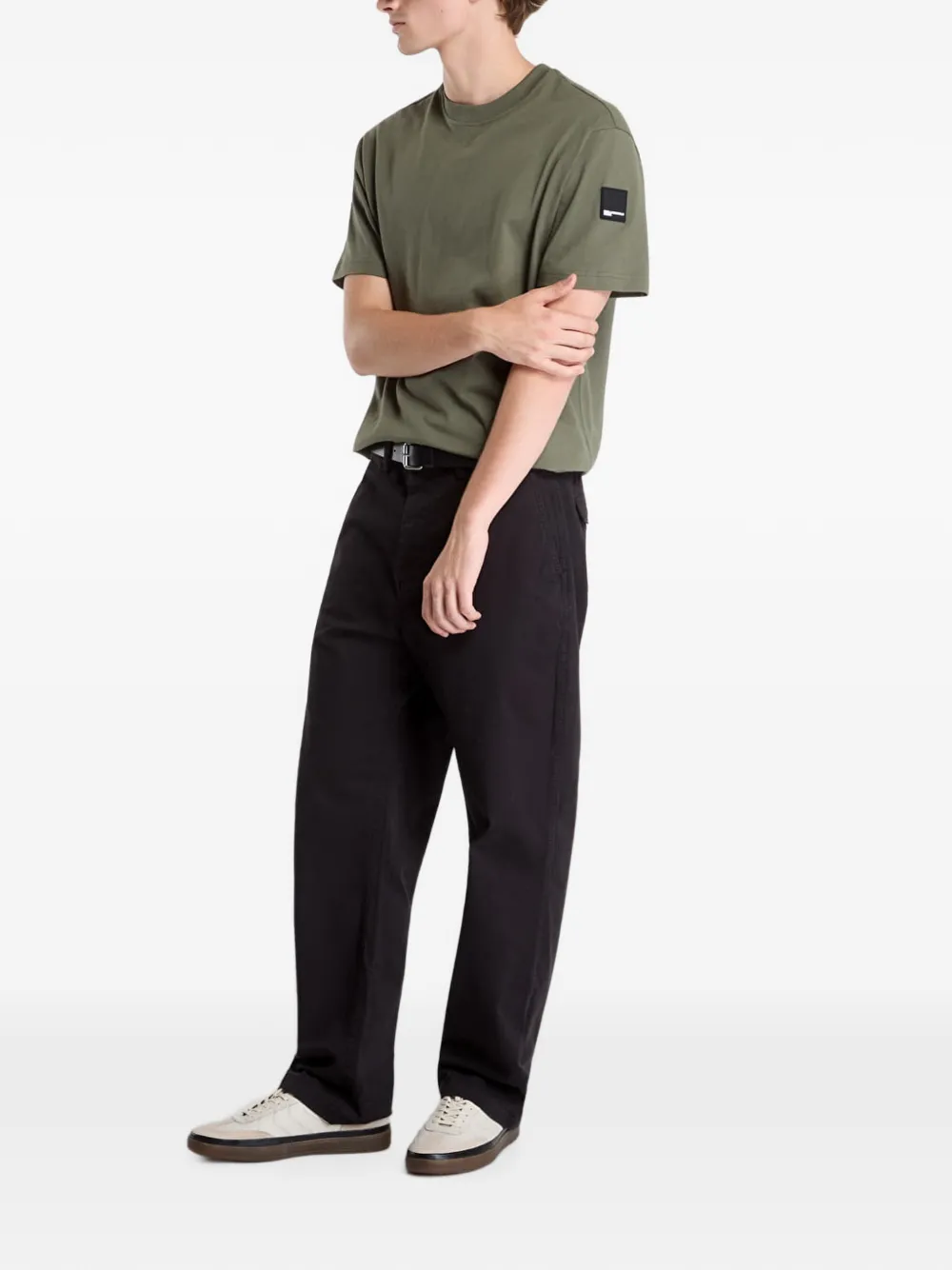 Karl Lagerfeld Jeans T-shirt met logodetail Groen