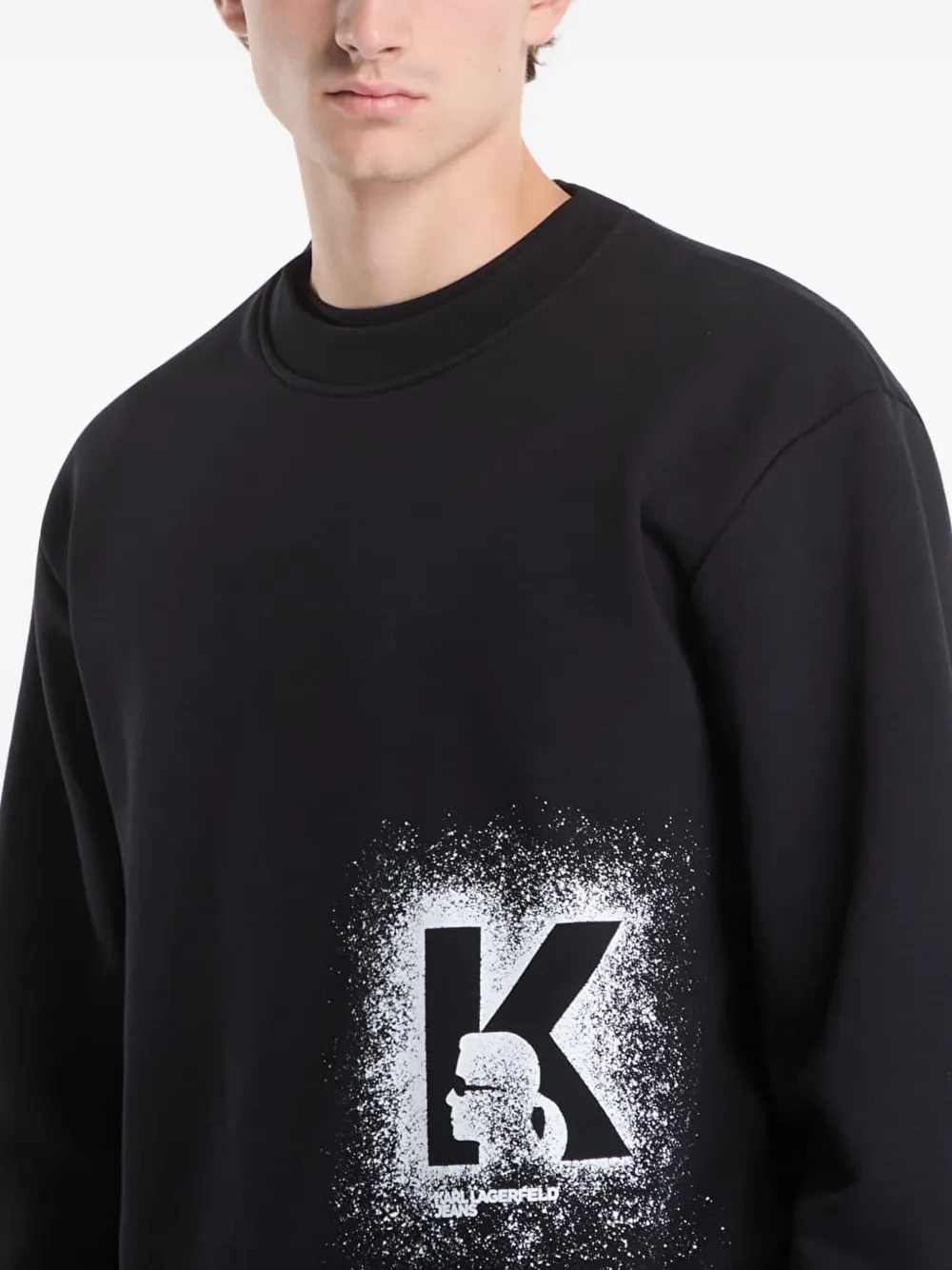 Karl Lagerfeld Jeans Sweater met logoprint Zwart