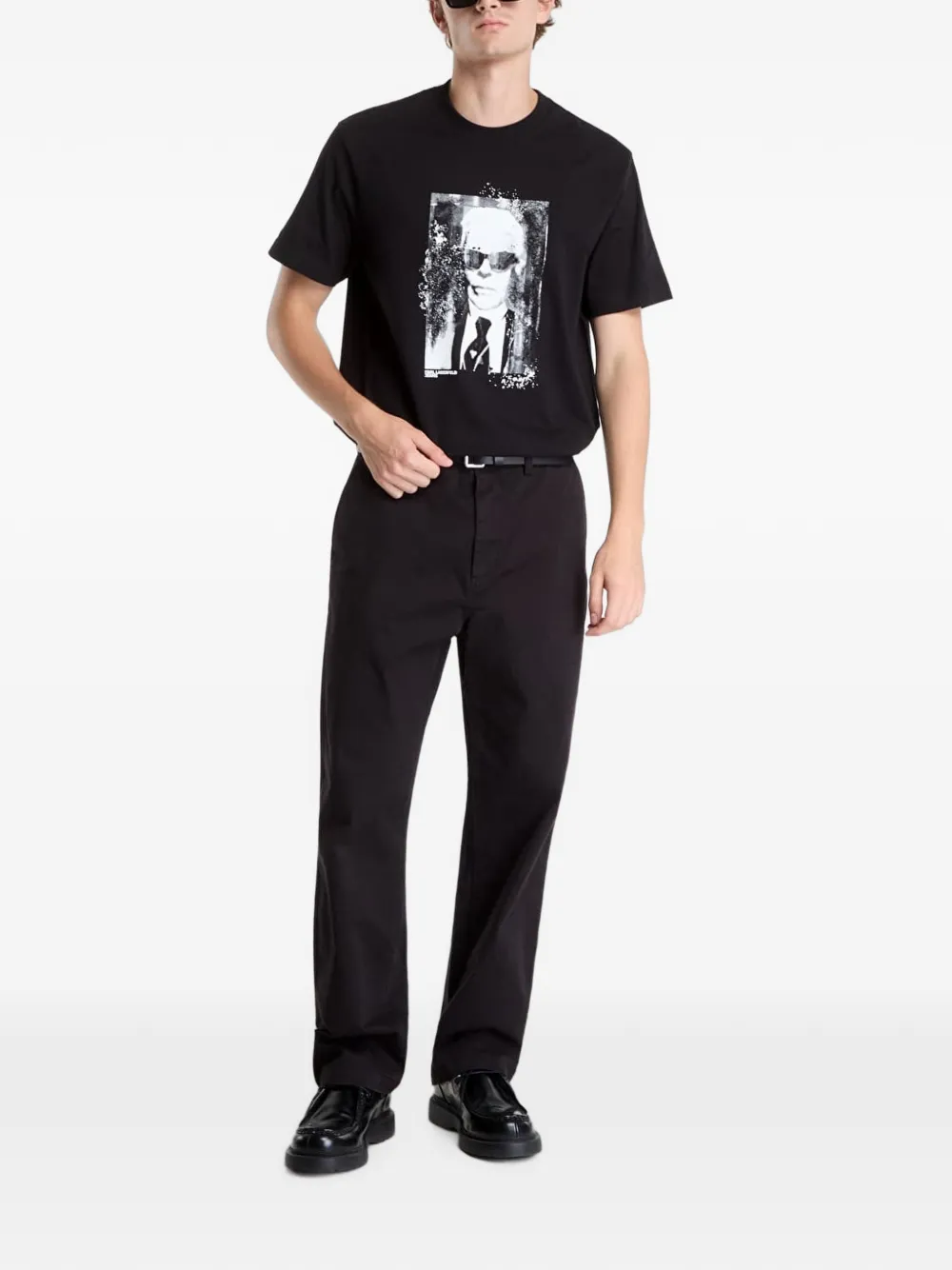Karl Lagerfeld Jeans T-shirt met print Zwart