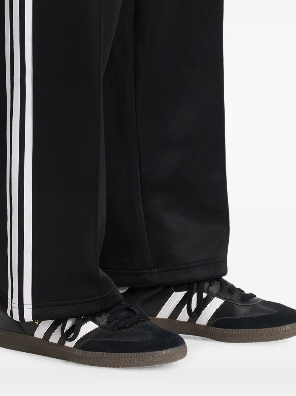 adidas side-stripe track pants Zwart