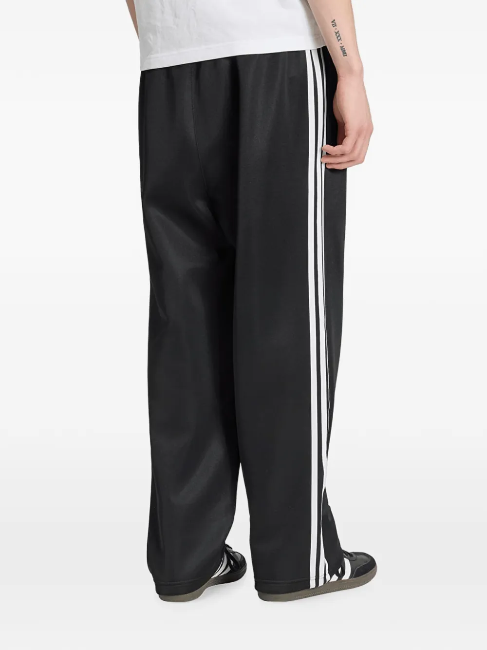 adidas side-stripe track pants Zwart