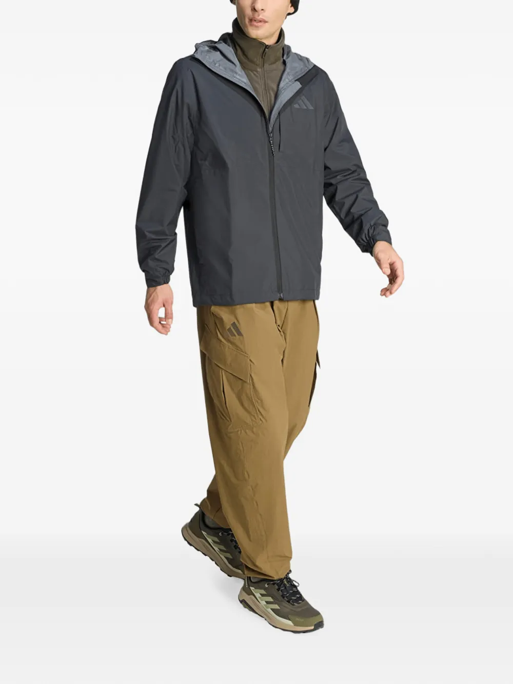 adidas Terrex Multi 2.5 Layer Climaproof rain jacket Grijs