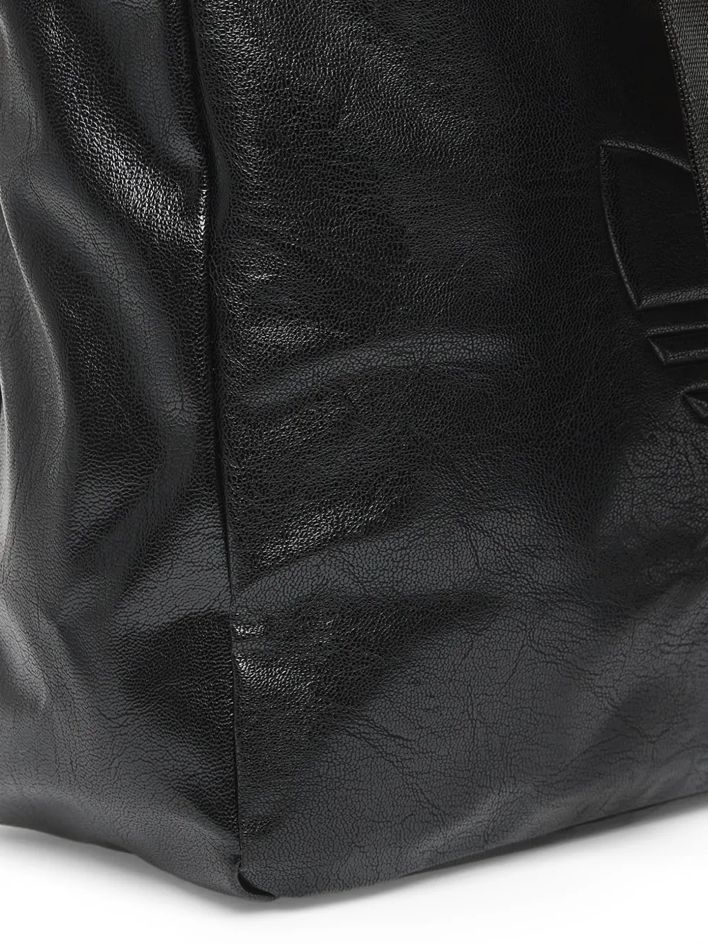 adidas Shopper metallic PU bag Zwart