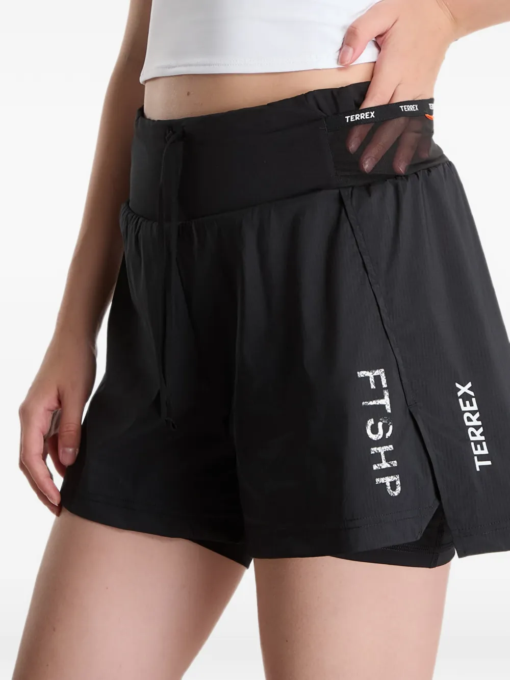 adidas Terrex Stargazer gelaagde shorts Zwart
