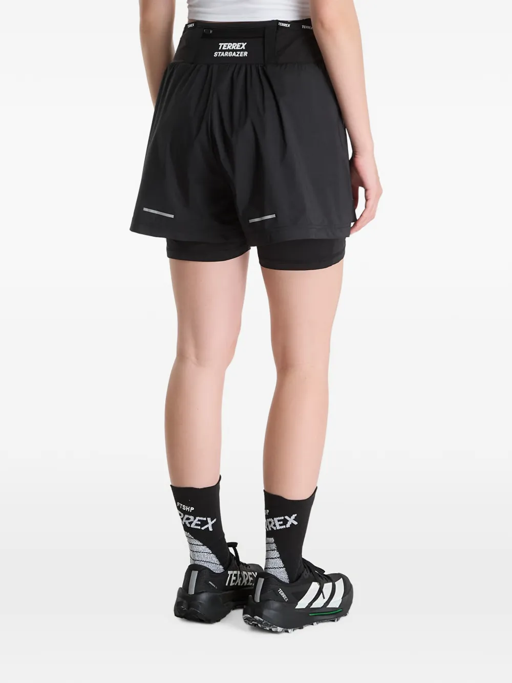adidas Terrex Stargazer gelaagde shorts Zwart
