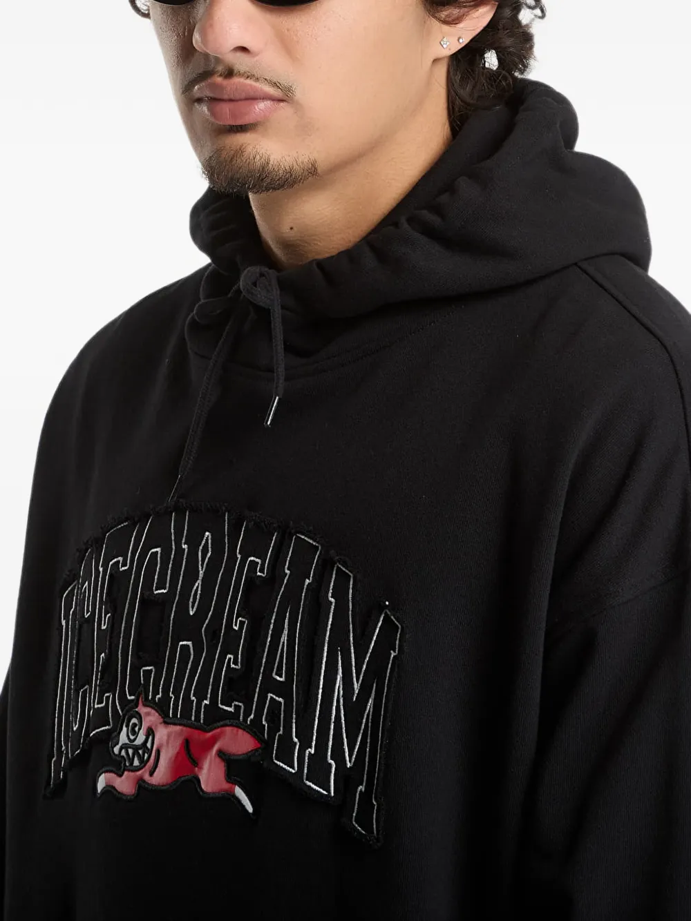 Billionaire Boys Club Ice Cream Hoodie met College-applicatie Zwart